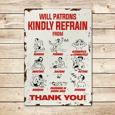 Retro Swimming Pool Rules