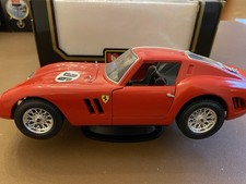 Rare 1/18 Burago Ferrari 250 GTO In Italian Colours, 1962, Great Condition Boxed