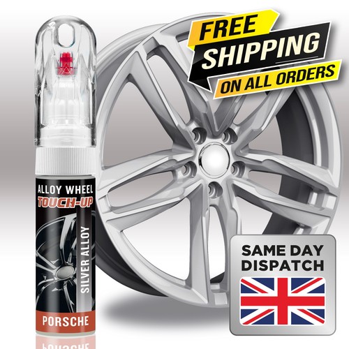 Porsche silver alloy wheel - porsche,