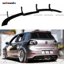 Rear Bumper Diffuser Shark Fin Style For VW Golf MK5 R32 2005-2008 Gloss Black