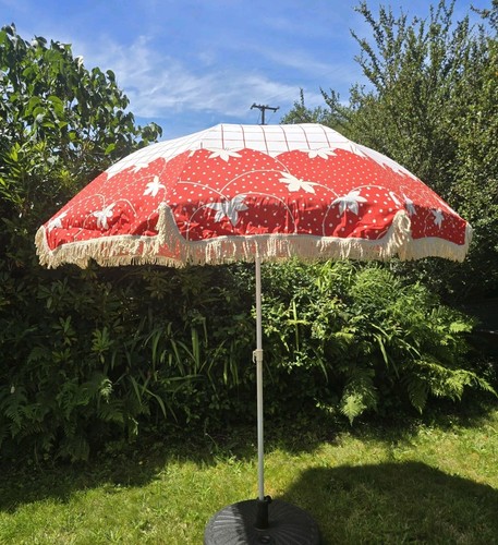 Vintage retro garden parasol - retro,