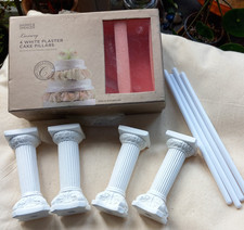 Set of4 White Plaster M&S