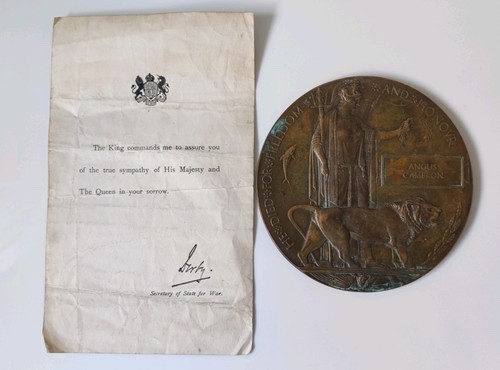 Ww1 memorial plaque with - ww1,