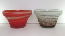 Two MDINA Art Glass Bowls