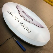 ASTON MARTIN illuminated wall sign classic car led light box garage sign mancave