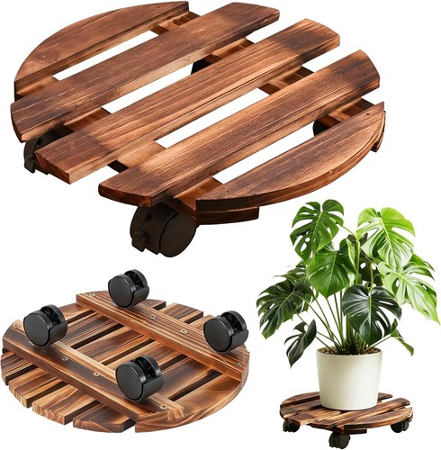 Pack 30cm wooden plant stand - 2-pack,