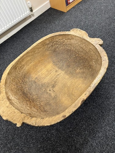 Antique dough bowl large - dough,