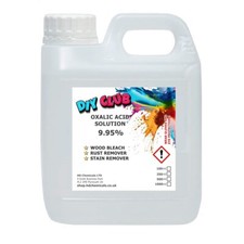 1 ltr Oxalic Solution 9.95% Wood Bleach , Varroa, HULL, RUST cleaner FREE POST
