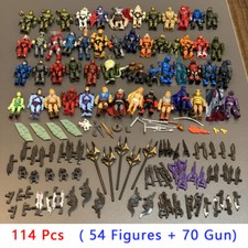 New 114 (54 Figures +70 Gun) HALO Mega Bloks CONSTRUX Unsc Elite SPARTAN Motu #K