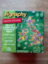 Jigraphy 2014/15 Football Map OF UK/ Ireland  jigsaw. 150 Pieces.