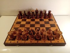 Chess Set Wooden 40 Cm Folding