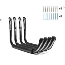 2/4/6 Heavy Duty Storage Hooks Garage Shed Brackets Ladder Bike Wall Garden Tool