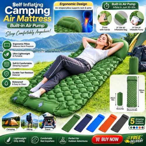 Inflatable mat camping - mat,