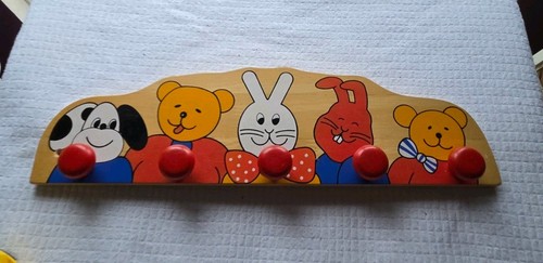 Vintage animal wooden hook - animal,