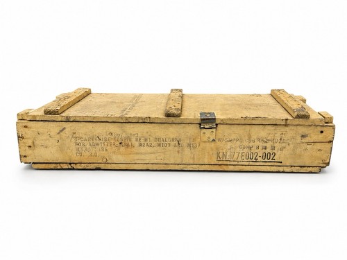 Military surplus wooden ammo - military,