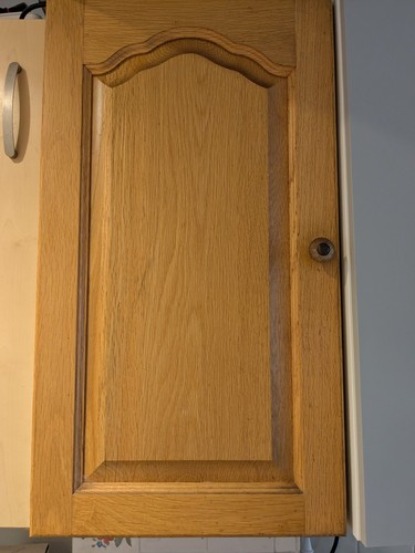 Solid light oak - light, kitchen