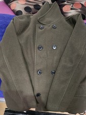 boohoo Mens Khaki Peacoat