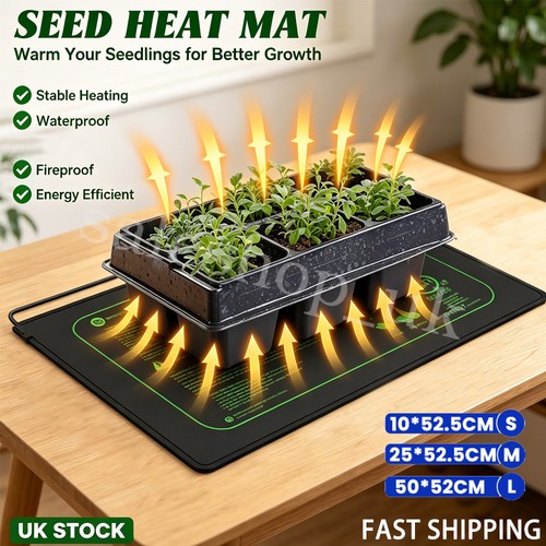 Seedling heat mat heated - heat,