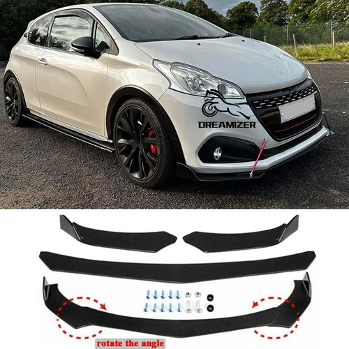 Gloss black front bumper - front,