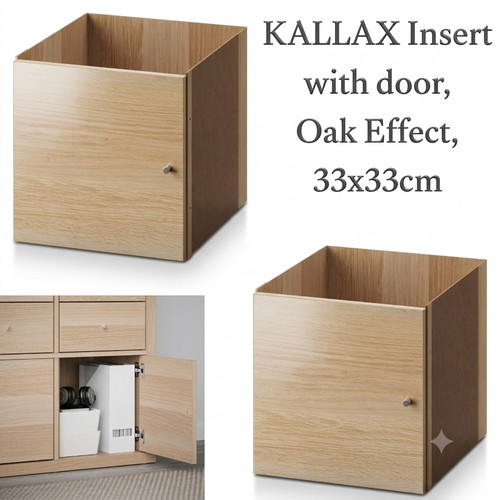 Cube storage insert door - insert, white