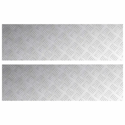 Stair tread silver - stair, aluminium