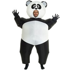 Inflatable Panda Costume Adult or Kids Great Family Blow Up Animal Sumo Fat Suit