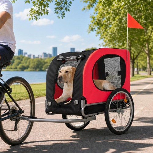 Dog bike trailer for medium - bike,