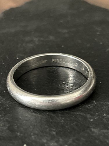Cartier platinum band ring - cartier,