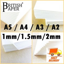 A6 A5 A4 A3 A2 BACKING BOARD CRAFT CARD THICK PAPER OFF WHITE GREYBOARD 1mm 2mm