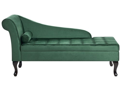 Left hand velvet chaise - hand, lounge
