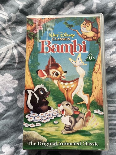 Bambi vhs video tape - video, 1994
