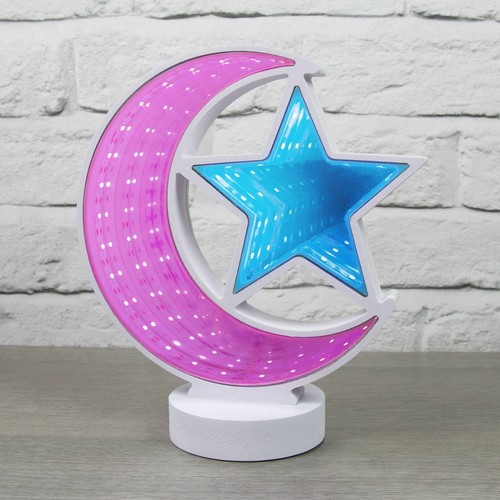 Star and moon infinity mirror - star,