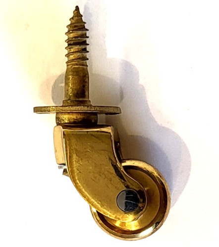 Small solid brass plate screw