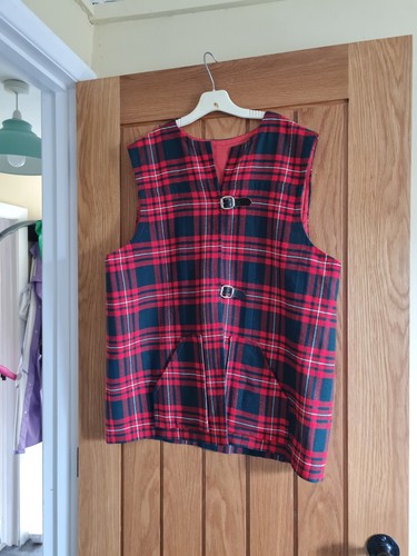 Red tartan oversized - red,