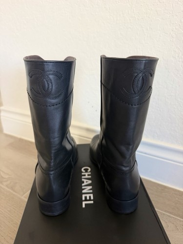 Chanel leather half boots - half,