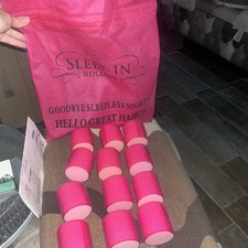 Womens Pink Sleep In Rollers
