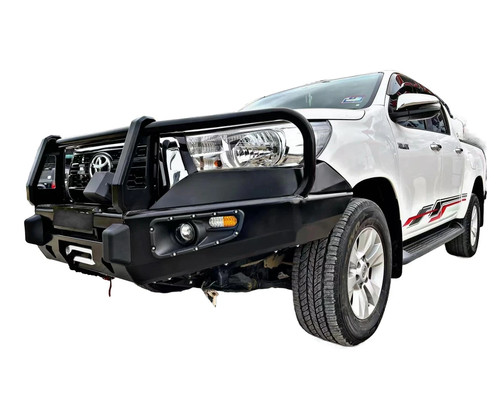 Steel winch bumper for - steel, toyota
