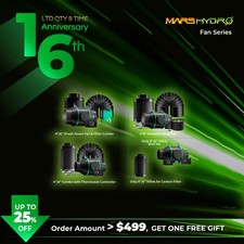2025 Mars Hydro 4''6'' Ifresh Inline Fan Duct Combo/Carbon Filter for Grow Tent