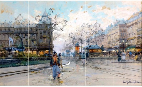 French paris street scene - street,