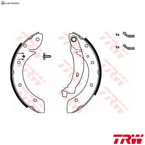 Brake shoe set - set, for