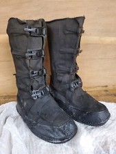 Vintage 1900's Goodrich Children's Shoes Kids Galoshes Black Rain Boots Buckle