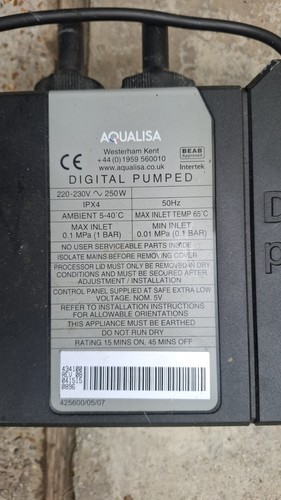 Aqualisa quartz smart - aqualisa, valve