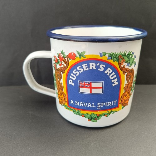 Pusser rum enamel tin mug - pusser's,