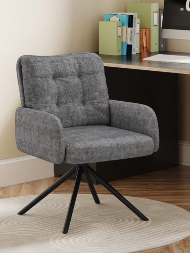 Boucle swivel armchair - boucle,