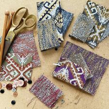 Mexican Kilim & Herringbone Upholstery Fabric For Cushions & Curtains Per Metre