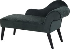 Vintage Green Floral Chaise