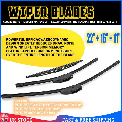 3pc front rear windscreen - front, &