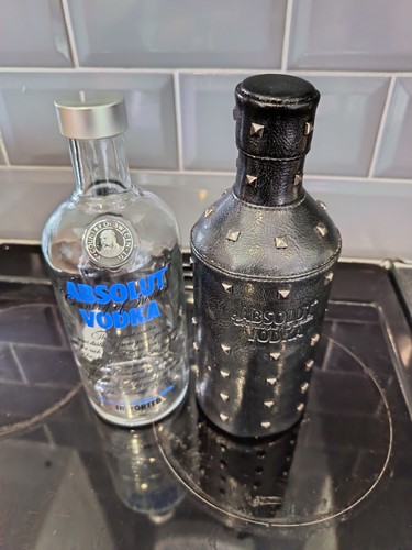 Absolut vodka empty bottle - vodka,