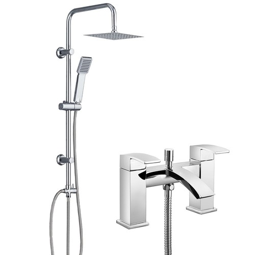 Modern chrome bath shower - chrome,