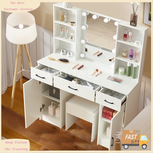 White dressing table with - dressing, 3